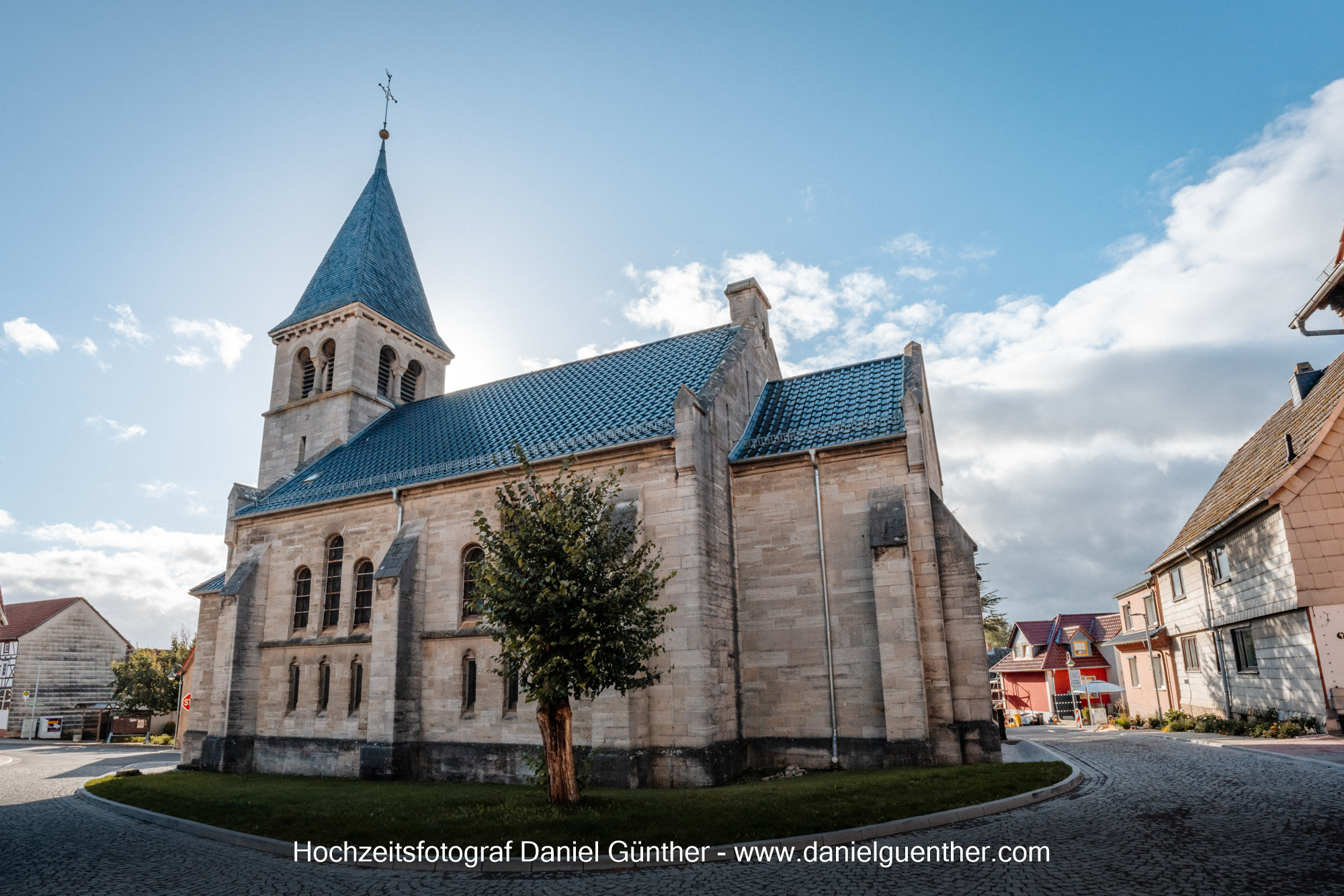 Kirche Lengefeld Unstruttal Mühlhausen Eichsfeld St. Johannes Trauung Fotograf